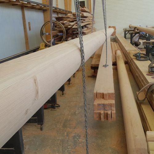 Coluna em madeira exótica - Woodspars - em madeira / em madeira / alta densidade