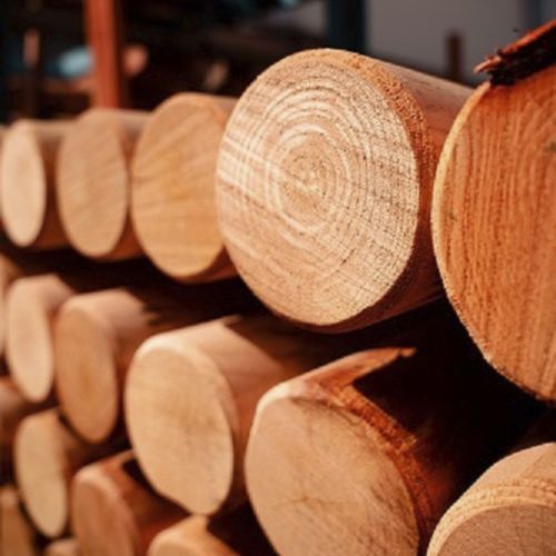 Viga em madeira - Woodspars - redonda / para casa / para engradamento