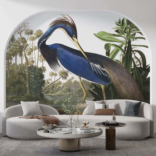 Papel de parede contemporâneo - H&Eacute;RON MAJESTUEUX - Kam et Leon - em tecido não tecido / vinílico / padrão de animais