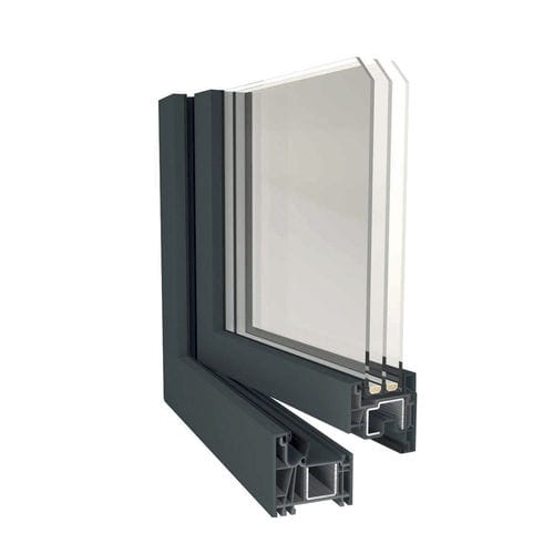 Janela em PVC - SHINE - Caiframe - de abrir / com vidro triplo / dupla