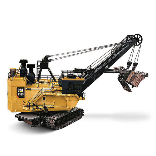 Escavadeira de esteiras - 7395 - CATERPILLAR - de cabo / para obras / elétrica