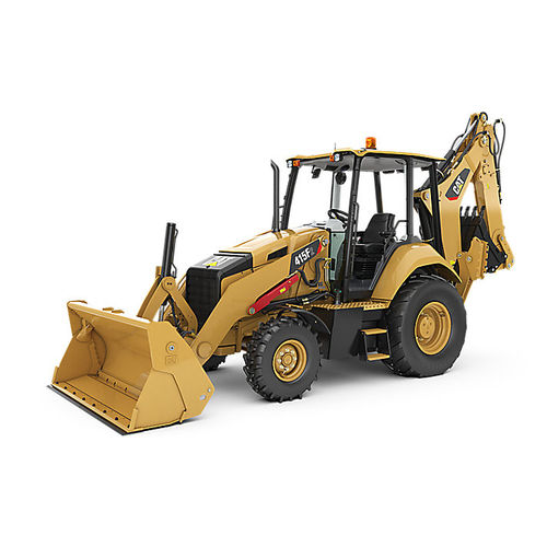 Escavadora-carregadora com direção em todas as rodas - 415F2 - CATERPILLAR - ergonômica / frontal