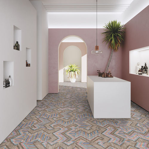 Placa de revestimento flexível em cortiça - MYSAGA²  - Gerflor - Contract Sport & Contract Flooring - vinílica / fosca / estruturada