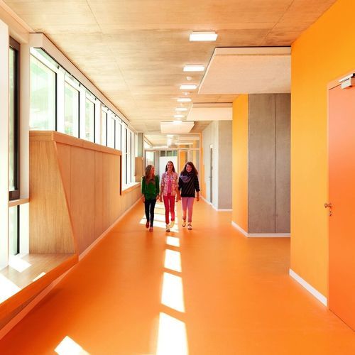 Revestimento de piso em linóleo - COLORETTE  - Gerflor - Contract Sport & Contract Flooring - para ambiente interno / para escritório / didático