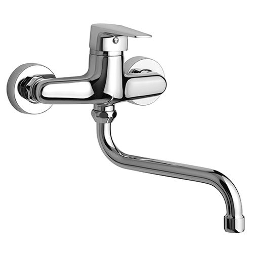 Misturador monocomando de parede - ATACAMA : WW..501E - Paini - metálico / para cozinha / 2 furos