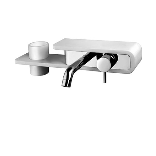 Misturador monocomando para lavatório - PAD: PDCR208BO  - Paini - de parede / em metal cromado / para banheiro