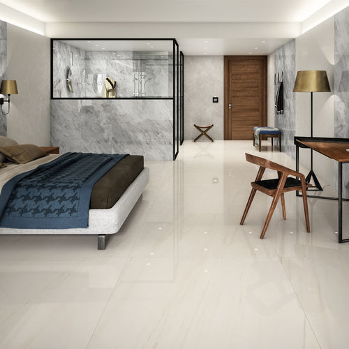 Placas de revestimento em grés porcelanato - BIANCO ALPINO - CERAMICHE CAESAR - fosca / para ambiente interno / para banheiro