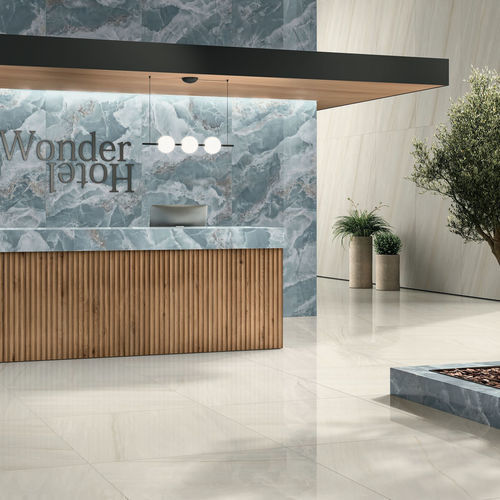 Placas de revestimento em grés porcelanato - SNOW - CERAMICHE CAESAR - polida / brilhante / para ambiente interno