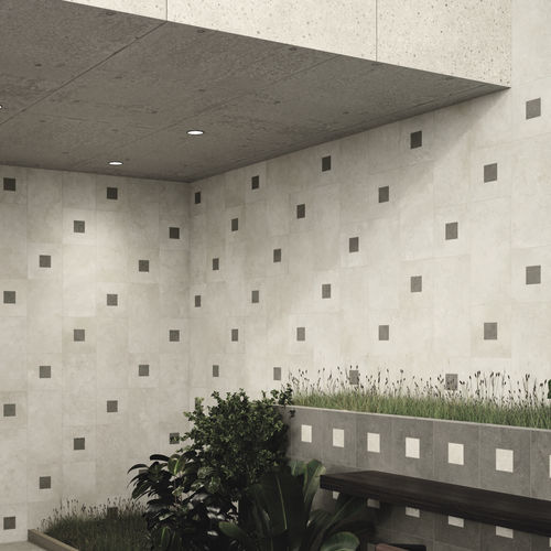 Placas de revestimento em porcelana - CLEAR CHIPS - CERAMICHE CAESAR - fosca / para ambiente interno / para ambiente externo