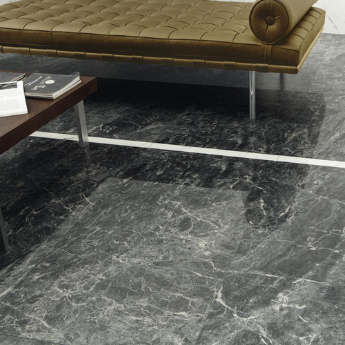 Placas de revestimento efeito de mármore - GREY ST.LAURENT - CERAMICHE CAESAR - em grés porcelanato / polida / fosca
