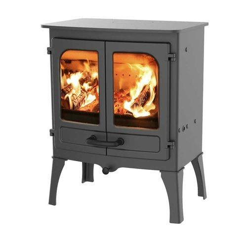 Salamandra a lenha - ISLAND I - CHARNWOOD - a carvão / 0–5 kW / com pés
