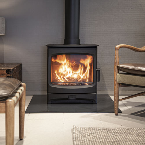 Salamandra a lenha - AIRE 7 - CHARNWOOD - 5 kW–10 kW / de piso / minimalista