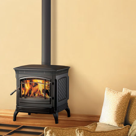 Salamandra a lenha - MANOIR - BRISACH SAS - 5 kW–10 kW / tradicional / em ferro fundido