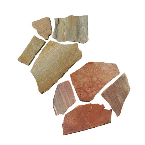 Placa de pedra em quartzito - BRASIL QUARZITE - COLOMBINI S.P.A. - para piso / rosa / amarela