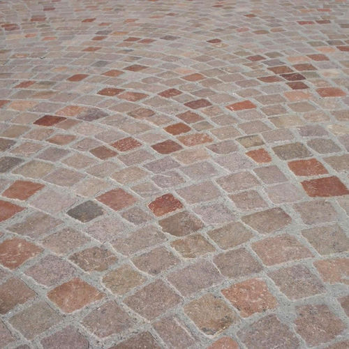 Bloco de pavimentação em pedra natural - SAHARA GOLD MAROCCO – COARSE - COLOMBINI S.P.A. - transitável / para pedestres / para espaço público