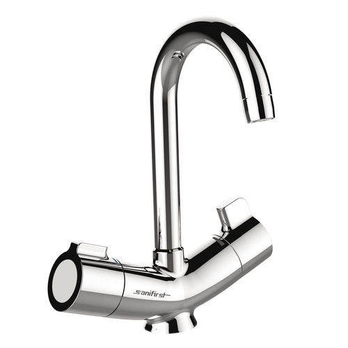 Misturador bicomando para lavatório - SANIFIRST MASTERMIX&reg; 75952 - PRESTO - de bancada / termostático / em zamac cromado
