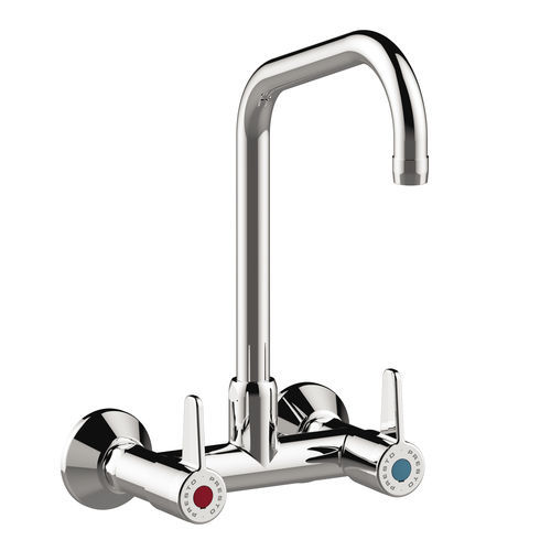 Misturador bicomando de parede - CHEF&reg; 70840 - PRESTO - em latão cromado / para cozinha / 2 furos