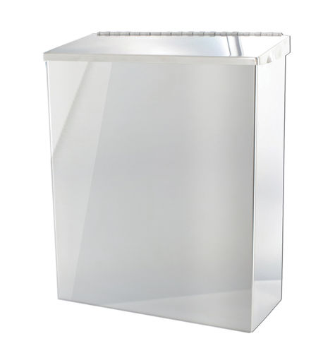 Lixeira para instalações sanitárias - 60629 - PRESTO - de parede / em aço inoxidável / com tampa