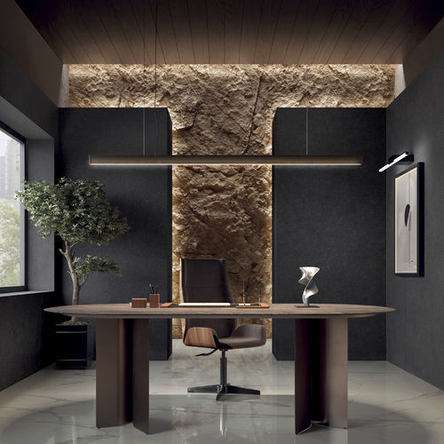 Placa de pedra em grés porcelanato - NOX SOLIDA - COTTO D'ESTE - para parede / para piso / para ambiente interno