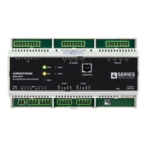 Unidade de controle para trilho DIN - DIN-AP4 - CRESTRON - da linha comercial