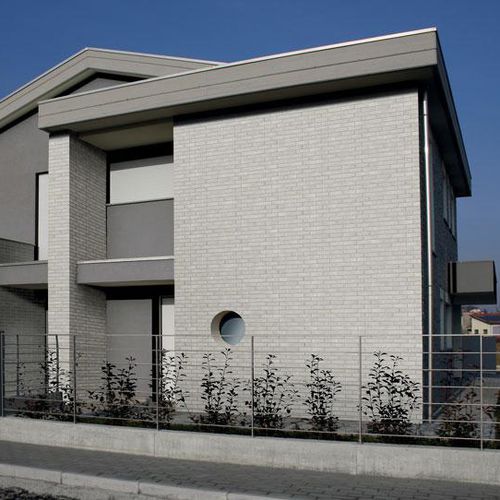 Placa de revestimento aparente em grés porcelanato - BRICKONE - Dado Ceramica - para ambiente interno / para ambiente externo / texturizada