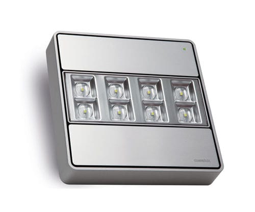 Iluminação de emergência de sobrepor - ATRIA - Daisalux - quadrada / de LED / em alumínio