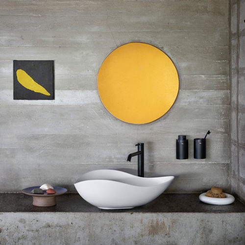 Cuba de apoio - OHTAKE  - ROCA - em porcelana / oval / sem furos
