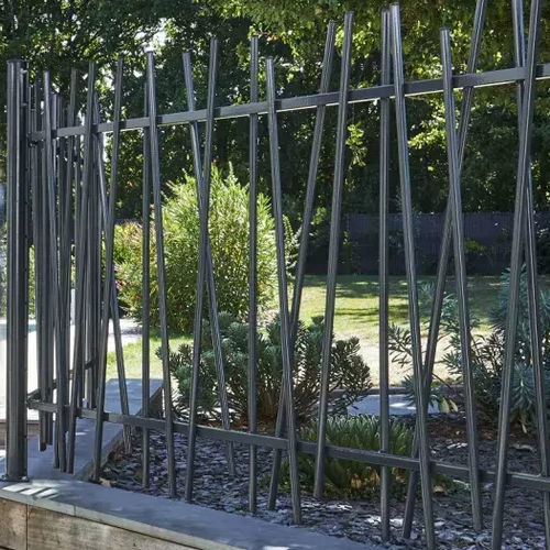 Cerca com barras - ELIXIR® - DIRICKX - residencial / em aço galvanizado / reta