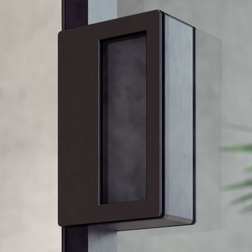 Puxador para porta de correr - SIROS - ECLISSE - em aço inoxidável / contemporâneo / acabamento acetinado
