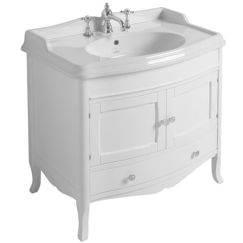 Gabinete de banheiro de piso - ARMC 90 - SIMAS ACQUA SPACE - em nogueira / clássico / com porta