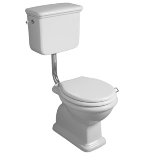 Vaso sanitário de piso - LA 01 + LA 28 - SIMAS ACQUA SPACE - em cerâmica / da linha residencial / oval