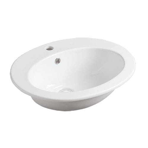 Cuba de embutir - S 52 - SIMAS ACQUA SPACE - em cerâmica / com misturadora / oval