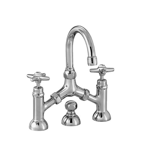 Misturador bicomando para lavatório - 3215-351 - RUBINETTERIE STELLA - de bancada / em latão cromado / para banheiro