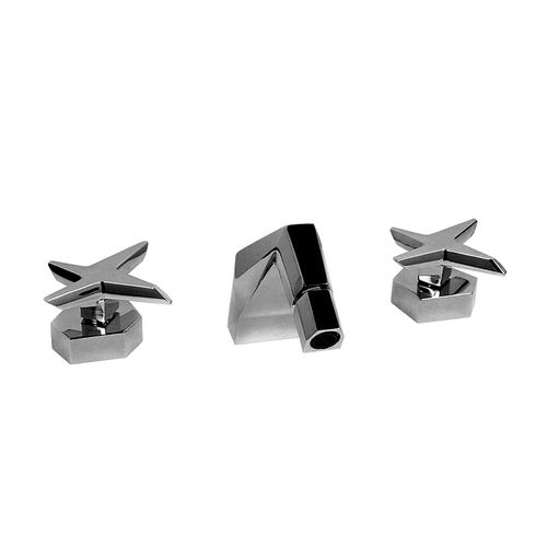 Misturador bicomando para bidê - STELLA 3601 - RUBINETTERIE STELLA - de bancada / em metal cromado / em bronze