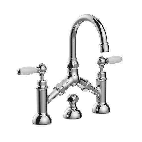 Misturador bicomando para lavatório - 3215-351 - RUBINETTERIE STELLA - de bancada / em metal cromado / para banheiro