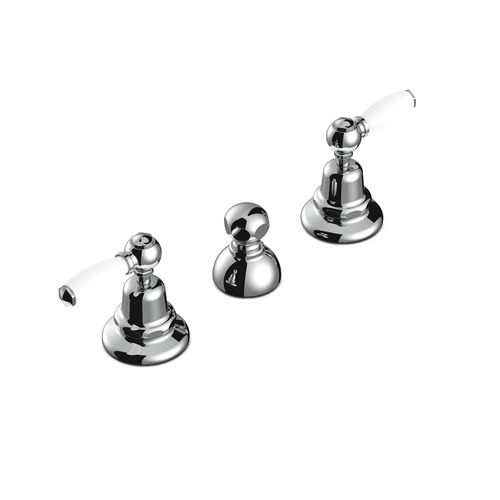Misturador bicomando para bidê - 3600 - RUBINETTERIE STELLA - de bancada / em metal cromado / para banheiro
