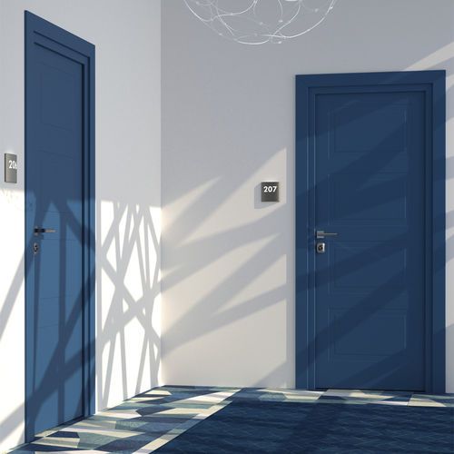 Porta interna - REI 120 : MIRAQUADRA LACCATO - GAROFOLI - em madeira maciça / em MDF / em carvalho-branco