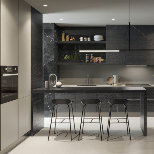 Cozinha contemporânea - CUCINA 1 - GAROFOLI - em madeira / modular / sob medida