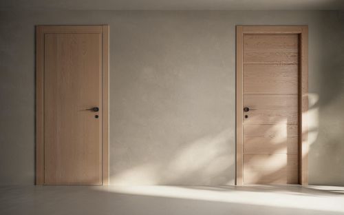 Porta interna - Niscia1L + Nichia5P - GAROFOLI - em madeira / de abrir / contemporânea