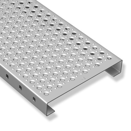 Grade de piso em aço inoxidável - GARDEN - GRAEPEL - em aço galvanizado / em chapa perfurada / para passarela industrial