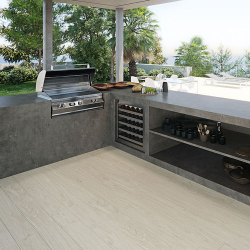 Tampo de bancada em grés porcelanato - COVERLAM TOP LAVA - GRESPANIA CERAMICA - para cozinha / para ambiente externo / acobreado