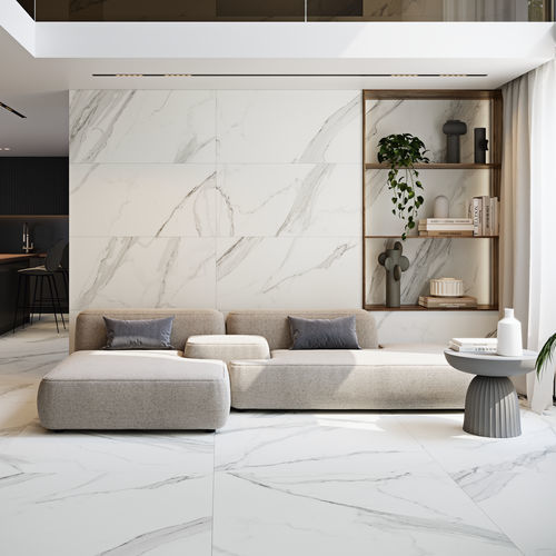 Placas de revestimento em grés porcelanato - ESTATUARIO EXTRA - GRESPANIA CERAMICA - fosca / polida / para ambiente interno