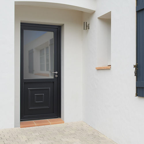 Porta de entrada - JASMIN - HUET - em PVC / de abrir / contemporânea