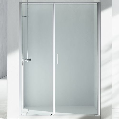 Cabine de banho em vidro - LINEA : L2  - VISMARAVETRO - com porta de abrir / frontal / vidro transparente