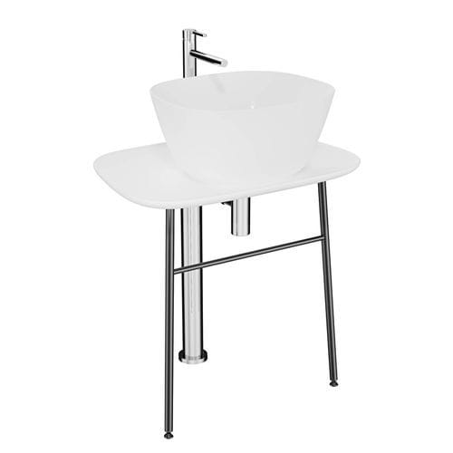Gabinete de banheiro de piso - PLURAL - VitrA - em cerâmica / em aço inoxidável / contemporâneo