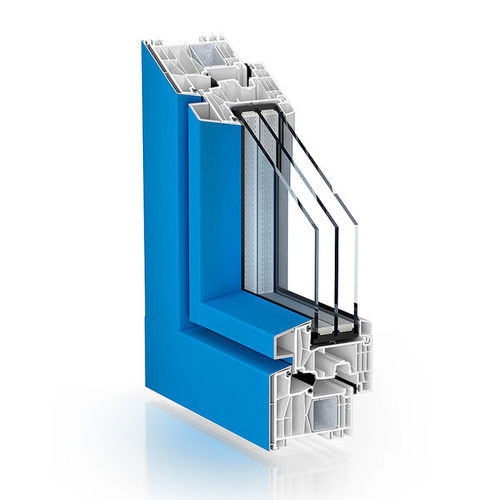 Perfil de janela em alumínio - 88 ALUCLIP PRO - KÖMMERLING - em PVC / em PVC-U / isolante