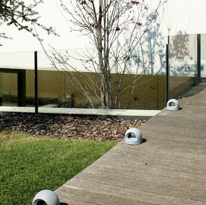 Poste balizador de iluminação para espaços públicos - B-SIDE - LAMP LIGHTING - contemporâneo / em alumínio laqueado / de LED