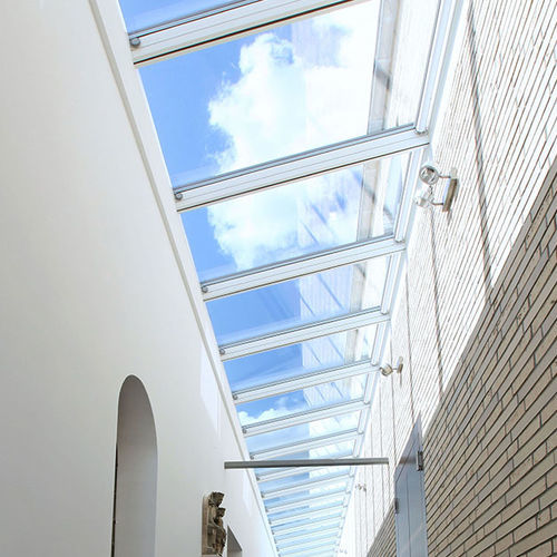 Claraboia para teto - LONGLIGHT 5-45° - VELUX - de parede / com vidro duplo / com esquadria