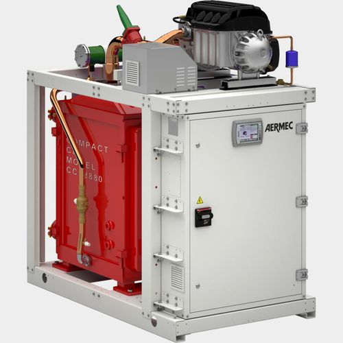Chiller de condensação por água - WMX - AERMEC - de piso / free cooling / para ambiente interno