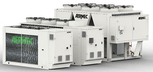Chiller de condensação por água - NRG - NRG_H - AERMEC - residencial / para área externa